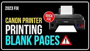 How To Fix CANON PRINTER PRINTS BLANK PAGES Error (Windows 11/10/8/7)