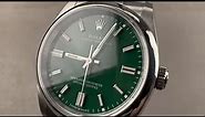Rolex Oyster Perpetual 36 Green Dial 126000 Rolex Watch Review