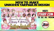 How to Make Unicorn Birthday and Christening Tarpaulin Layout PSD: Design Templates for Any Occasion