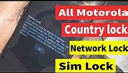 all Motorola unlock sim Lock, Network lock, Country lock, How to unlock Motorola Device
