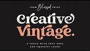 Serif Fonts: Creative Vintage Font Duo