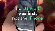 The LG Prada was the first capacitive touchscreen phone, not the iPhone