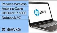 Replace the Wireless Antenna Cable | HP ENVY 17-n000 Notebook PC | HP