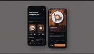 coffee UI 👨🏽‍💻 cloning dribbble designs using FLUTTER ♡