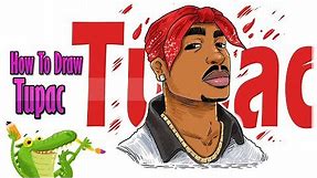 how to draw Tupac step by step