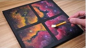 How to Draw A Galaxy 🌌 | Acrylic Painting for Beginners | Step-by-Step Tutorial