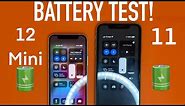 iPhone 12 mini battery drain test (vs. iPhone 11)