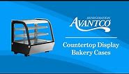 Avantco Countertop Bakery Display Cases