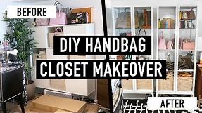 DIY Handbag Closet Makeover | IKEA Closet Hack
