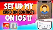 iOS 17 Features: how to set up iPhone my card on contacts of iOS 17 | PIN TECH |