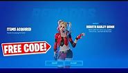 How to Get FREE Rebirth Harley Quinn Skin in Fortnite! (Rebirth Harley Quinn Skin Code)