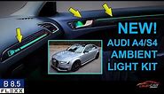 NEW Carbon Fiber Ambient Light Kit | How to install on 2008-2016 Audi A4/S4 (B8 and B8.5)