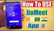How to use Jio Meet App | How to Share Screen On JioMeet App | How To Use JioMeet App Tutorial