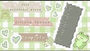 ♡ ₊˚⊹ free aesthetic green discord server template | discord tutorial 🥑🍈