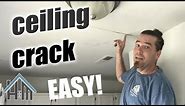 How to fix a ceiling crack, ceiling seam, wall seam. Easy! Home Mender!