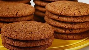 Gingersnap Cookies Recipe Demonstration - Joyofbaking.com
