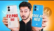 Best Smartphone Under 25000/- Moto Edge 40 Neo vs Vivo T2 Pro 5G ⚡️ Amazon & Flipkart Offer 2023 !
