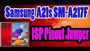 Samsung A21s SM-A217F ISP Pinout Jumper Ways Format FRP Boot Repairing By GSM Free Equipment