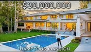 Touring a $30,000,000 Hamptons Style Mega Mansion in Los Angeles