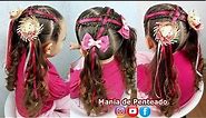Penteado Infantil de Festa Junina | Ponytails Hairstyles for Girls With Braids
