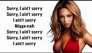 Beyoncé - Sorry ( Lyrics )