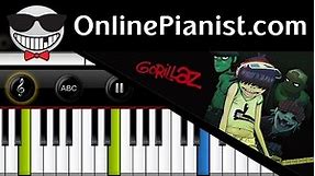 How to play Clint Eastwood by Gorillaz on Piano - Tutorial & Sheets Easy
