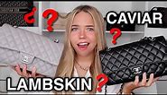 CHANEL 101 | LAMBSKIN VS CAVIAR LEATHER | Pros & Cons *How to choose the best one for YOU*