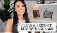 HOW I CLEAN AND PROTECT MY LUXURY HANDBAGS | Irene Simply