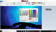 How to Draw - in computer| microsoft paint tutorial | ms paint | computer drawing | scenery drawing