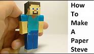 How to make a paper Steve ( Minecraft ) Papercraft toy. Easy to make. Papercraft Minecraft