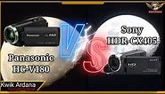 Handycam Panasonic HC-V180 vs Sony HDR-CX405 || TEST ZOOM