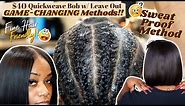 How to: $40 Quick Weave Bob w/ LEAVE OUT | GAME-CHANGING METHODS | Laurasia Andrea Natural Hair