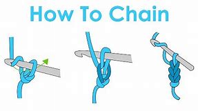 How to Slip Knot and Chain - Crochet Lesson 1