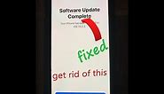 Fixed iPhone stuck on software update complete screen