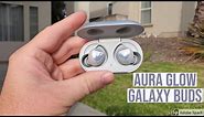 Aura Glow Silver Samsung Galaxy Buds Unboxing Setup and Overview
