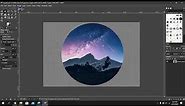 Create circle shaped image with GIMP in 1 minute tutorial