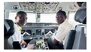 The Head of Flight Operations at Africa World Airlines, Captain Ivan Nartey, an old student of Achimota School flew the Achimota contestants from Kumasi to Accra | Daily Graphic