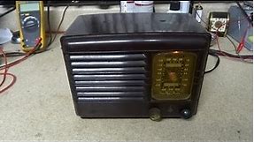 Repair Of A Hacked Up 1940 Emerson DB 301 AA5 Tube Radio