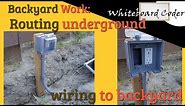 Backyard Work: Routing underground wiring to backyard