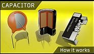 How does a Capacitor or Condenser work ⚡ What is a Capacitor (different types!)