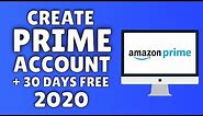 How To Create Amazon Prime Account | Subscribe & Get 30 Day Free Trial! ✅
