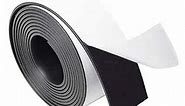 Adhesive Neoprene Solid Rubber Strips 1/8 (.125)" Thick X 2" Wide X 10'Long, Self Stick Rubber Sheet Non-Slip Insulation Pads Black Rubber Padding Rubber Strip Roll