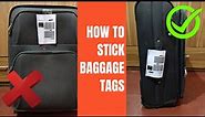 How To Stick Baggage Tags On Your Luggage Bags | New Rules For All Flyers | Indigo, GoAir |@DNA365