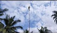 Antenna tower 80ft installation DIY