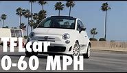 2015 Fiat 500 Abarth Cabrio Fully Loaded 0-60 MPH Review