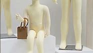 Jelimate Fashion Boy Girl Kid Mannequin Full Body Velvet Child Model Clothing Display Dress Form