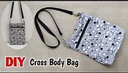 DIY Easy Cross Body Bag | Sling Bags making at home | Shoulder bag | sewing tutorial | DIY Cloth bag