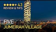 Hotel FIVE Jumeirah Village Circle JVC Dubai Hotel Tripeefy Review + Room Tour