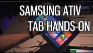 Samsung ATIV TAB hands-on - 10.1 Windows 8 RT tablet