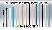 iPhone's design evolution in 30 seconds! WHAT'S NEXT???